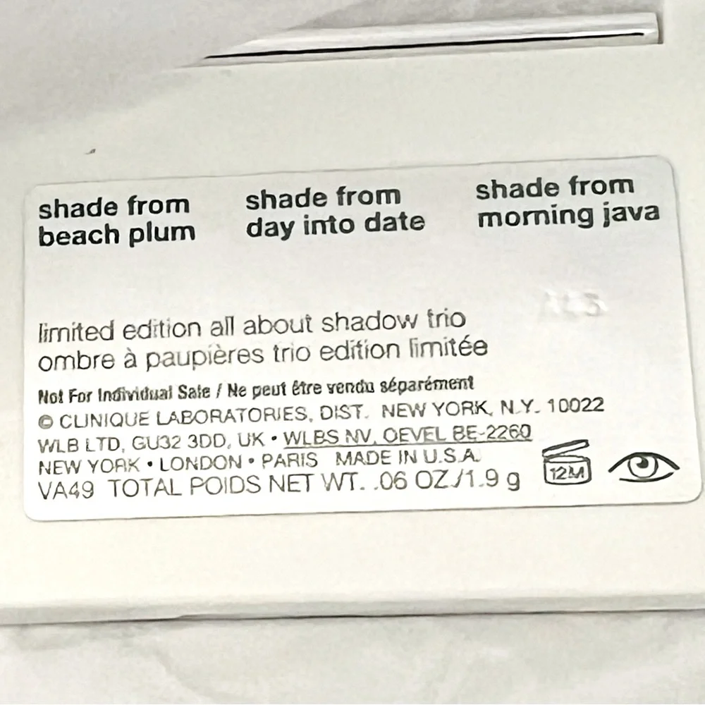 Clinique Limited Edition ‘All About Shadow Trio” Eyeshadows
